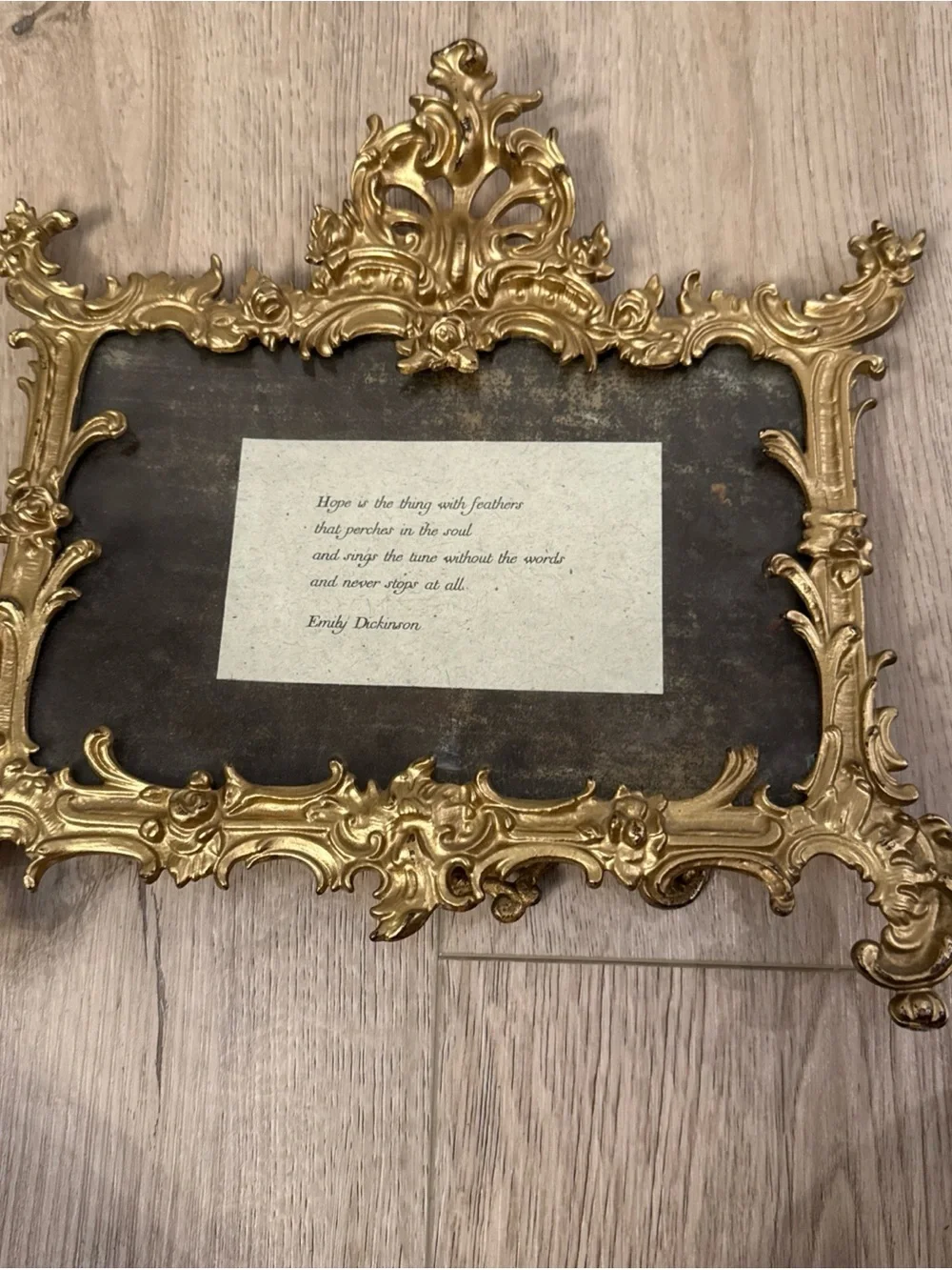 ANTIQUE GILDED BRONZE ORNATE FRAME